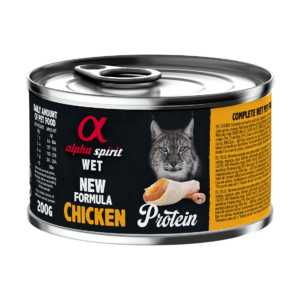 Повнораціонний вологий корм Alpha Spirit Chicken Protein з куркою для дорослих котів 200 г (as311209)