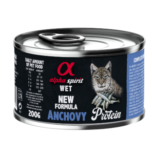 Повнораціонний вологий корм Alpha Spirit Anchovy Protein з анчоусами для дорослих котів 200 г (as311223)