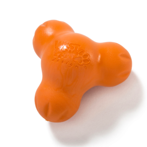 Іграшка для собак West Paw Zogoflex Tux Treat Тукс для ласощів 10 см Помаранчевий (ZG040TNG)