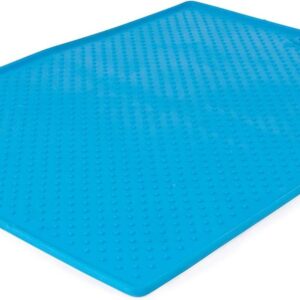 Килимок антиковзкий під миски Dexas Bowl Grippmat L для собак та котів 60x43 см Блакитний (PW9502194)