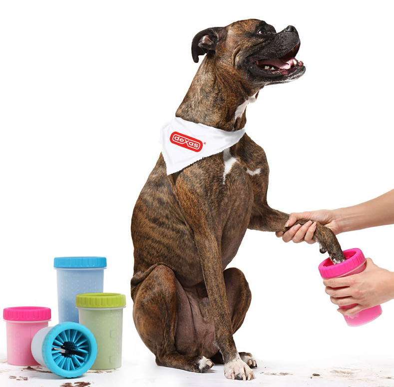 Лапомийка для собак Dexas MudBuster Lidded L з кришкою 22 см Блакитний (PW720L-2194) - Зображення 10