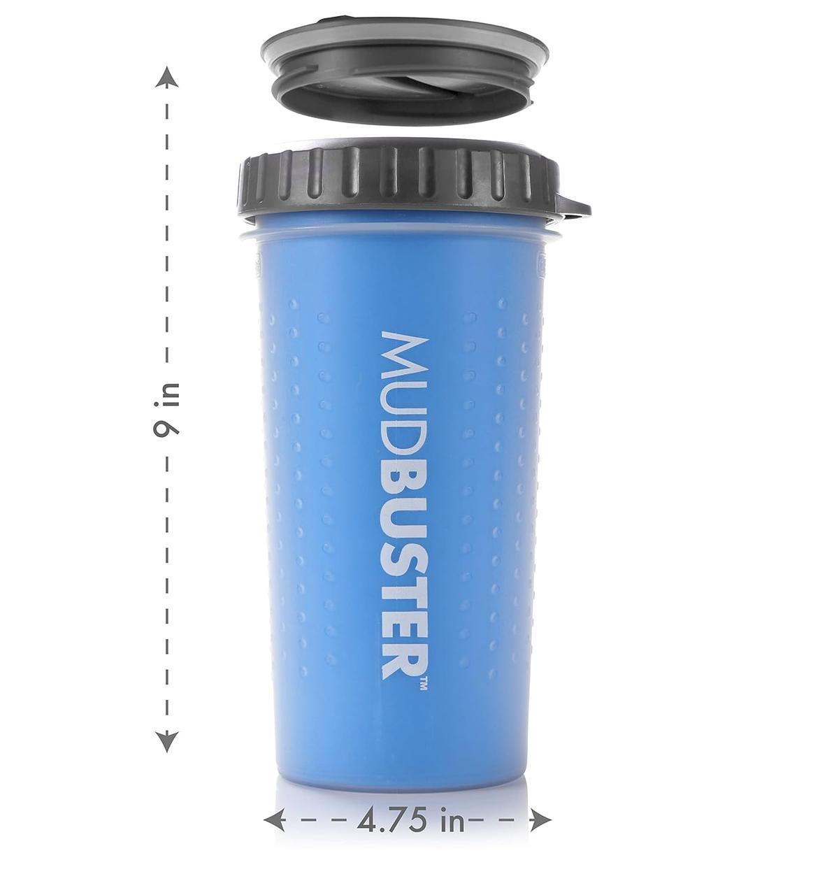 Лапомийка для собак Dexas MudBuster Lidded з кришкою 15 см Блакитний (PW710L-2194) - Зображення 6