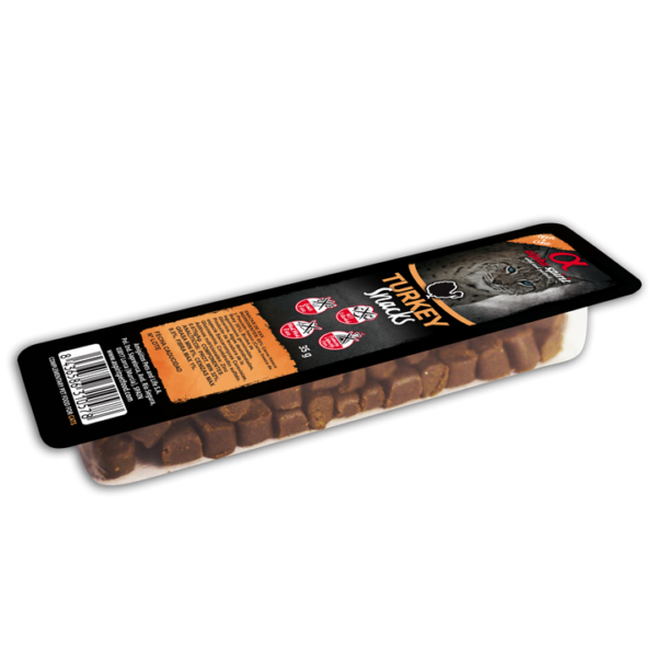Ласощі для котів Alpha Spirit Snacks напіввологі беззернові кубики з індички 35 г