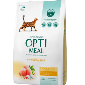 OPTIMEAL Повнораціонний сухий корм для дорослих котів - курка