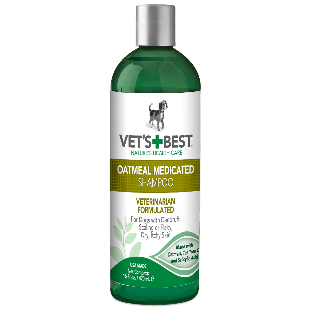 Шампунь Vet's Best Oatmeal Med Shampoo терапевтичний для собак 470 мл (vb10344)