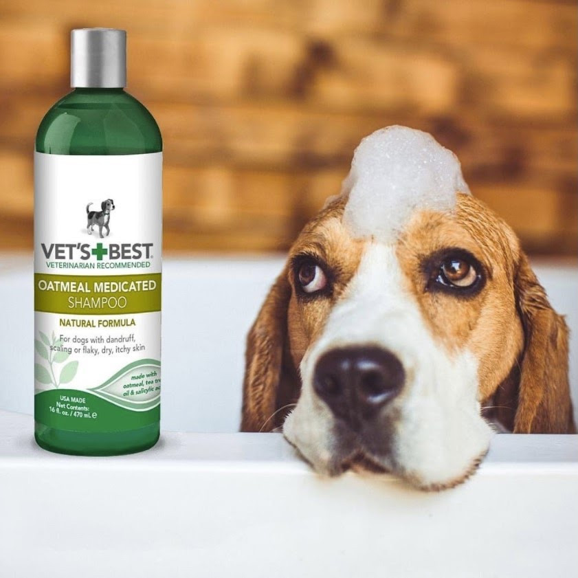 Шампунь Vet's Best Oatmeal Med Shampoo терапевтичний для собак 470 мл (vb10344) - Зображення 3