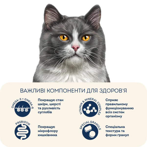 Home Food Сухий корм для вибагливих стерилізованих/кастрованих дорослих котів Chicken & Liver For sterilised/neutered Gourmet - Зображення 4