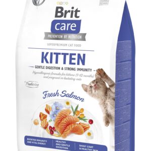 Сухий корм Brit Care Cat by Nutrition Kitten Gentle Digestion Strong Immunity для кошенят, з лососем, 400 г