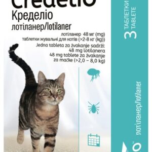 Кределіо Кет жувальні таблеткі для котів 2-8 кг (48мг) 3табл.