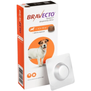 Бравекто 250мг для собак 4,5-10кг